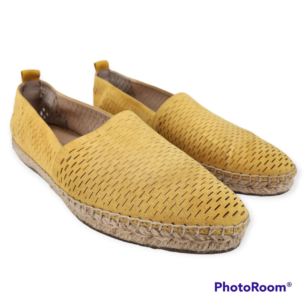 Franco Sarto Dobby Mustard Espadrille flats size 8.5M